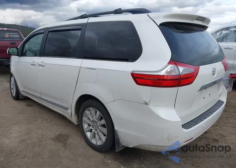2015 Toyota Sienna Limited 7 Passenger/Limited Premium 7 Passenger/Xle 7 Passenger/Xle Premium 7 Passenger z USA, uszkodzony, nr VIN 0005TDDK3DC1FS110